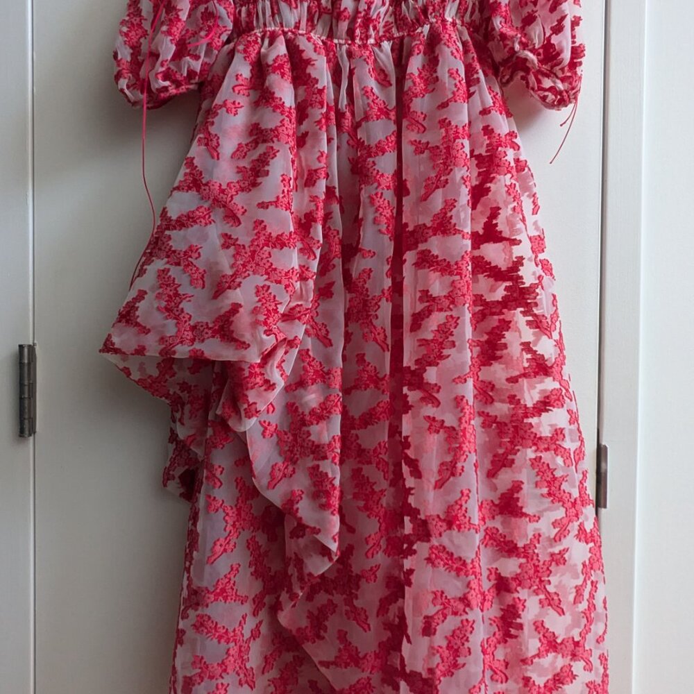 Cecile Bahnsen fiorella embroidered midi dress